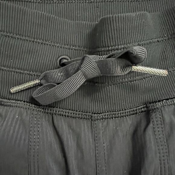 Lululemon Dance Studio Women Black Full Length Drawstring Unlined Track Pants 4 - Picture 4 of 9
